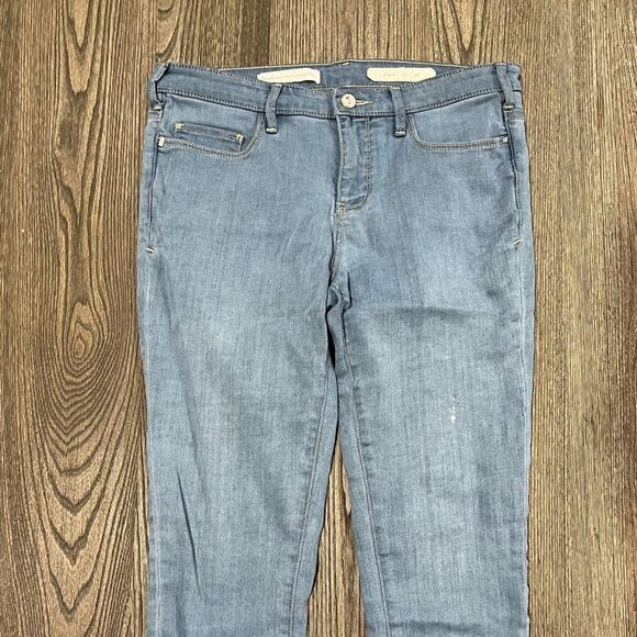 Pilcro and the Letterpress Serif Jeans Straight Leg Mid Rise Light Wash Size 28 - Picture 4 of 12